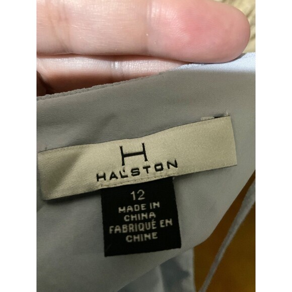 H HALSTON High Low Dress Light Blue Pale Blue NWT Size 12 - Picture 8 of 8